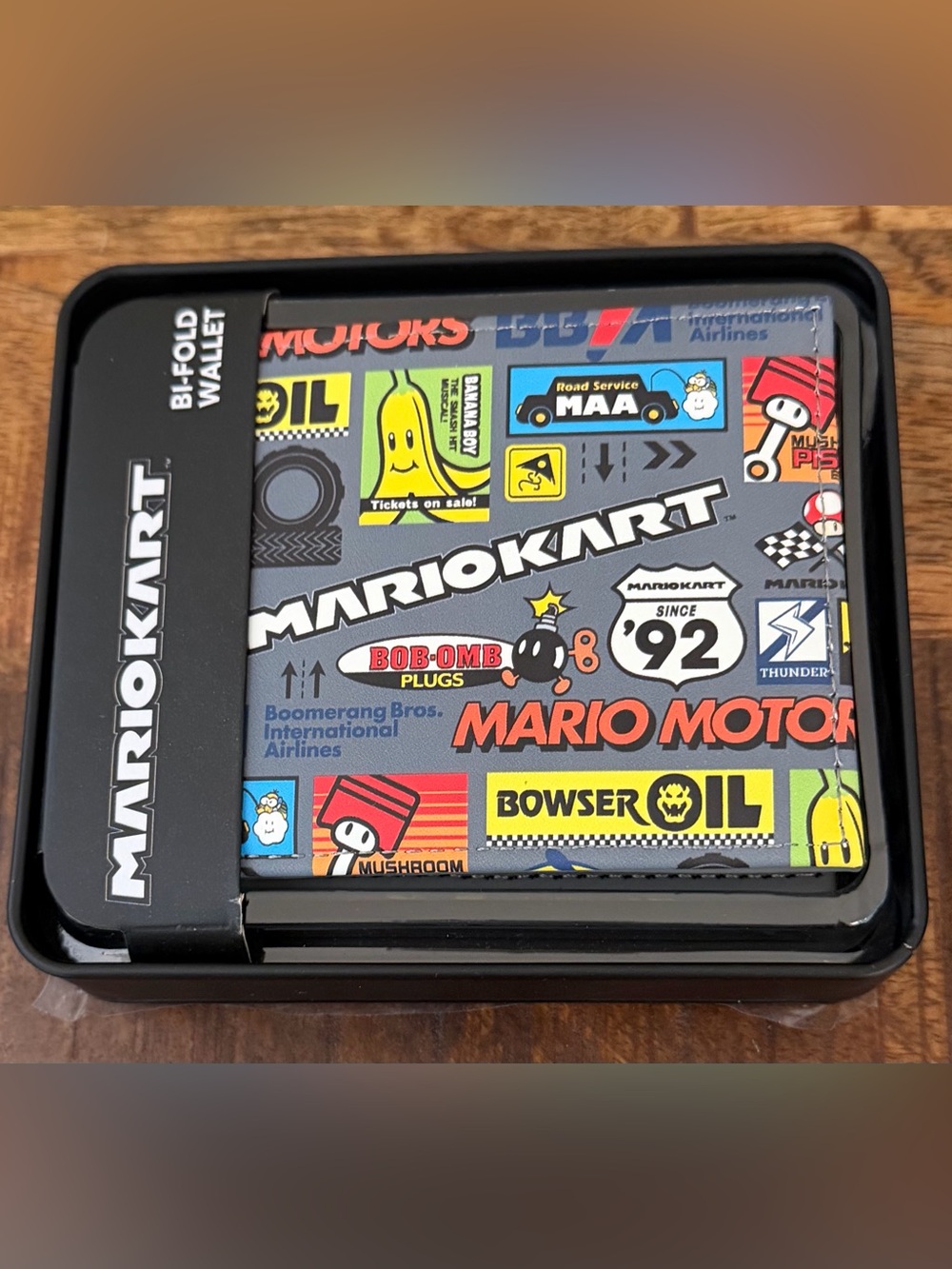 Nintendo Mario Kart Multi-Color Bi-Fold Wallet NWT